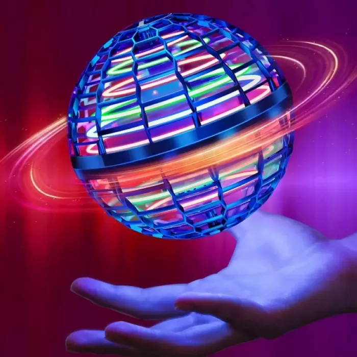 Летяща топка, магически контролер с форма на глобус, RGB светлини Spinner