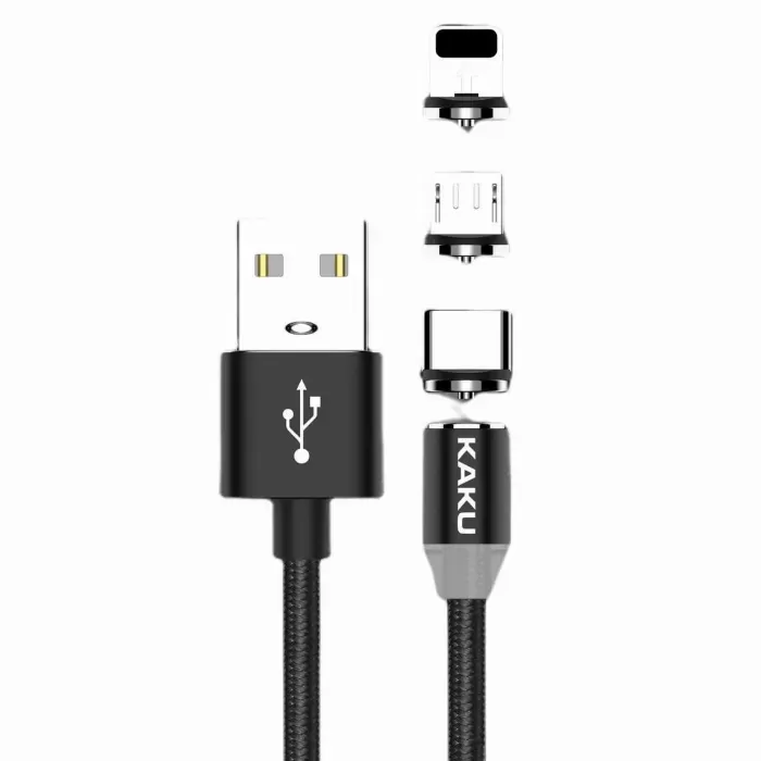 Магнитен кабел за зареждане на телефон 3в1