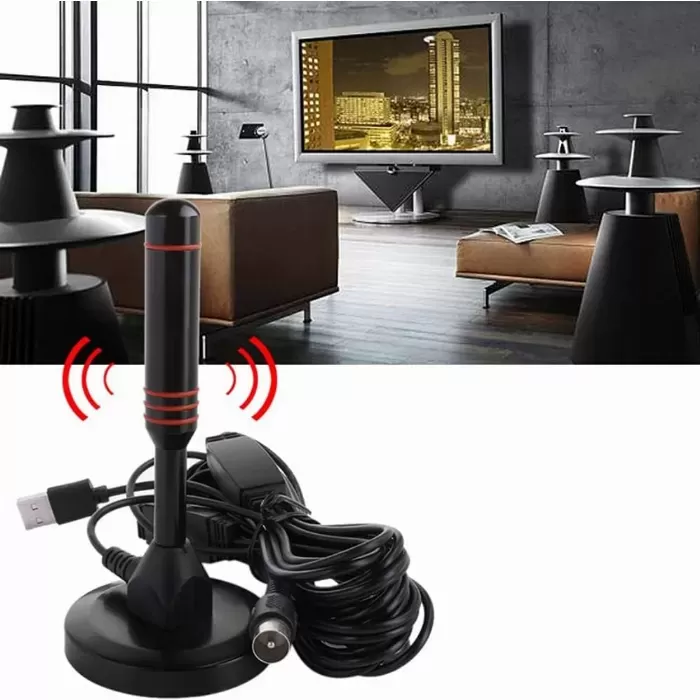 Вътрешна цифрова HDTV антена 25dB/4K/HD/VHF/UHF