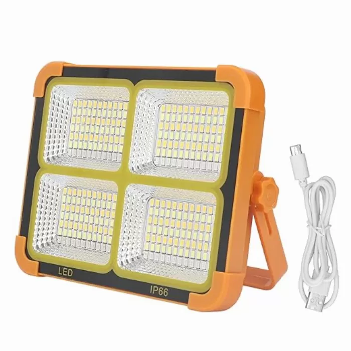 Преносимо LED слънчево работно осветление, 1000 W 10000 mAh 336 светодиода, IP66 с 4 регулируеми предавки
