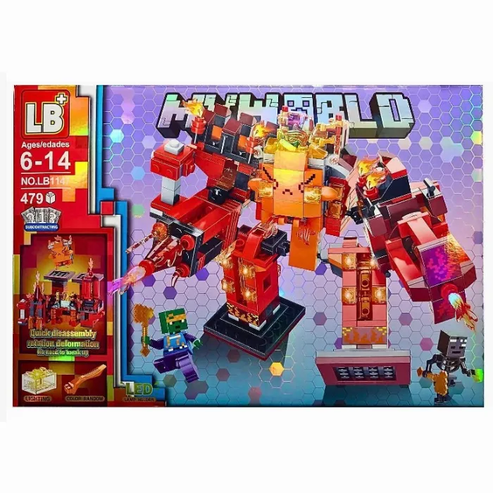 Конструктор с LED светлини My World LB1147 Битка за крепостта, 479 части