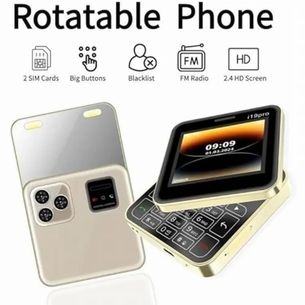 Мини сгъваем смартфон i19pro 2.4" 2 SIM