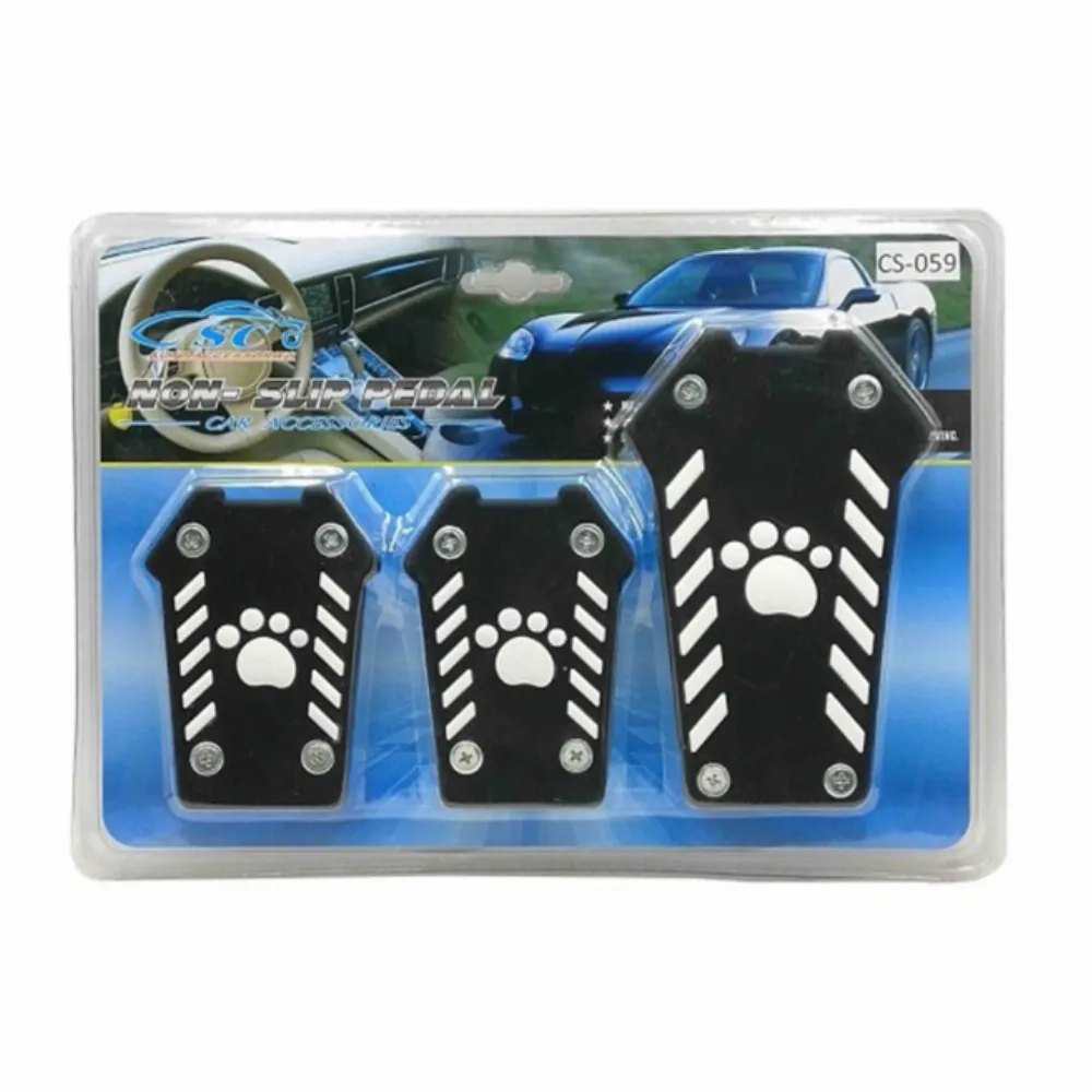 Спортни педали за кола, противоплъзгащи, 3 бр. CS-050