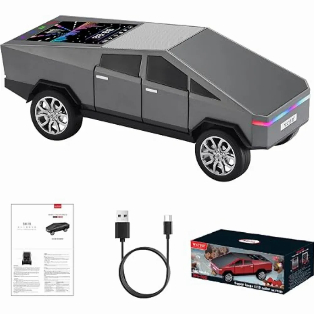 Bluetooth колонка тип „Cyberpunk Truck“ с дисплей