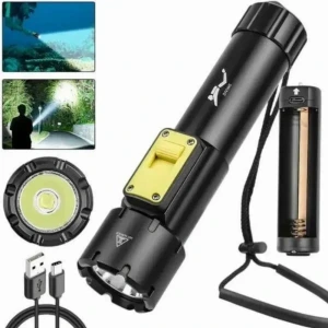 Led Подводен Фенер Bl Cb-D505 За Гмуркане И Плуване, Степен На Защита Ipx8